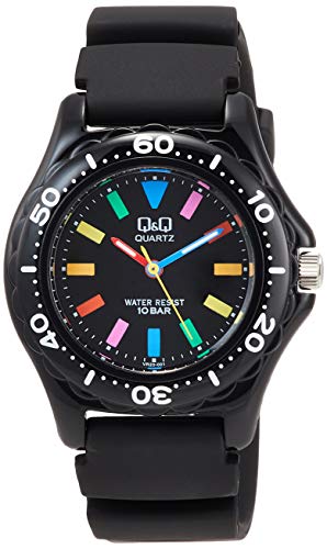 [シチズンQ&Q] 腕時計 キューアンドキュー 10気圧防水 スポーツタイプ VR25-001 レディース ブラック